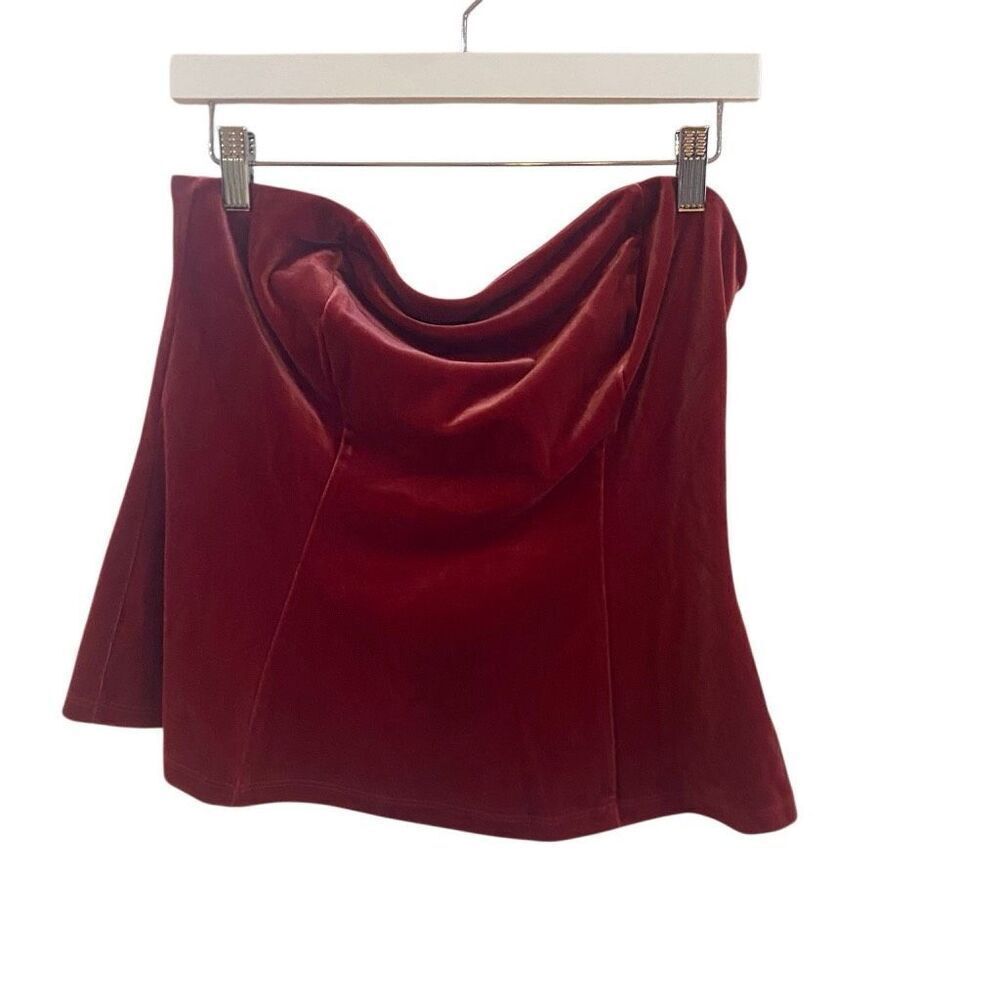 Sofia jeans by Sofia vergara medium tube top zip red